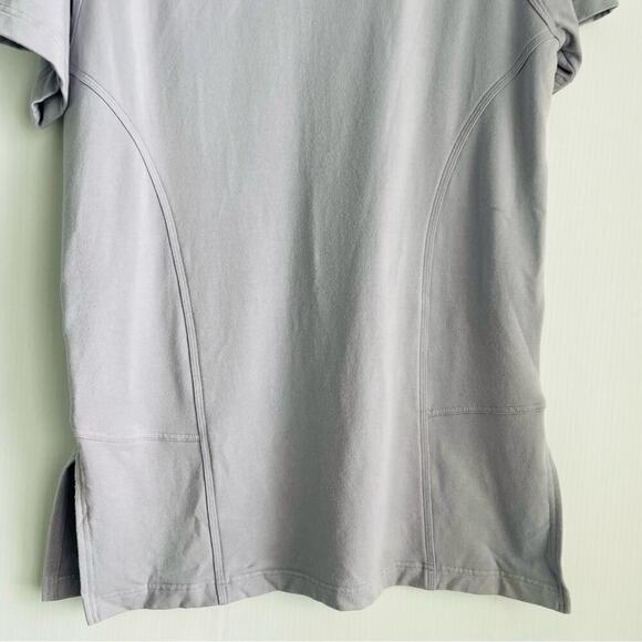Athleta Cabana Tunic Hoodie Sweatshirt Muted Lilac siz Small hooded short sleeve - Picture 7 of 8